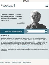 Schmuckbild: Screenshot der Klaus Mollenhauer Gesmtausgabe