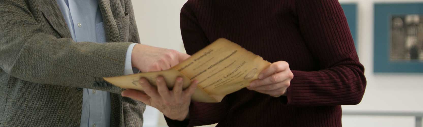 Showing a school report