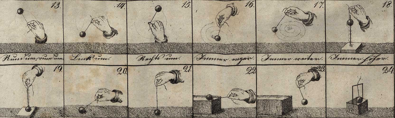 Froebel's instruction how to ply with the ball