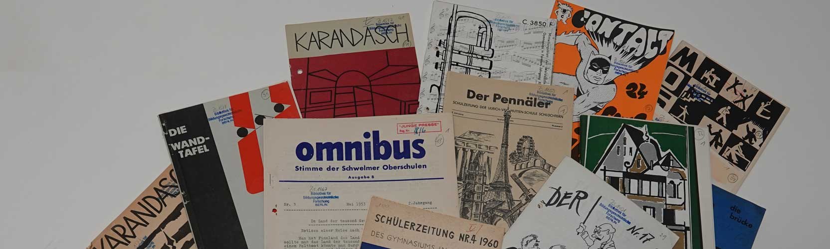 Covers of student journals